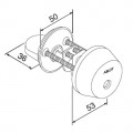 CY001N цилиндр ключ-ручка Abloy